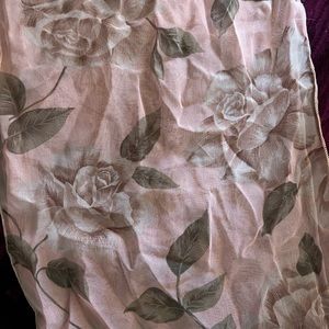 Sheer Rose decorative scarf